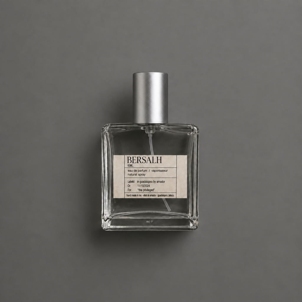 Bersalh de Elixir Amador: frasco cuadrado de 60 ml.