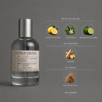 Citron Divine de Elixir Amador: infografía de notas olfativas.