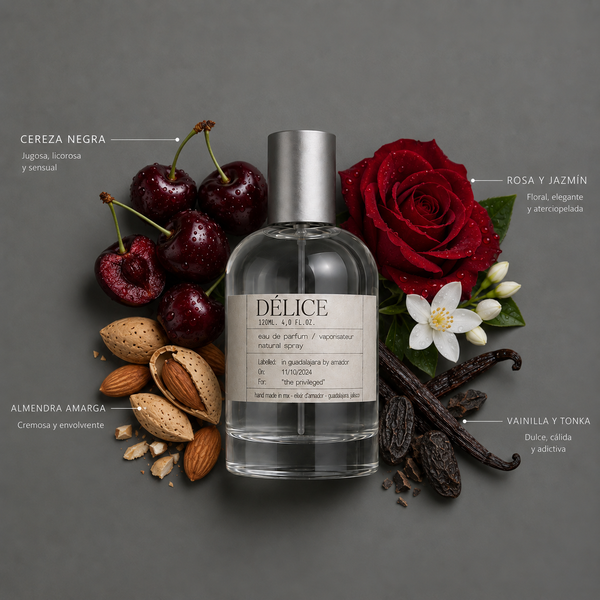 Délice de Elixir Amador: composición olfativa.