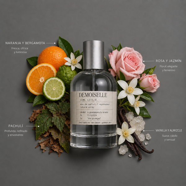 Demoiselle de Elixir Amador: composición olfativa.