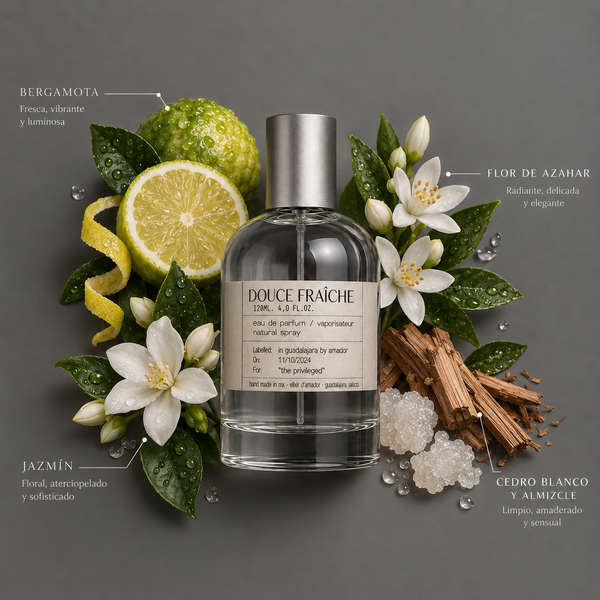Douce Fraîche de Elixir Amador: composición olfativa.