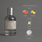 Douce de Elixir Amador: infografía de notas olfativas.