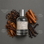Epicée de Elixir Amador: frasco de 120 ml con la composición aromática ilustrada.