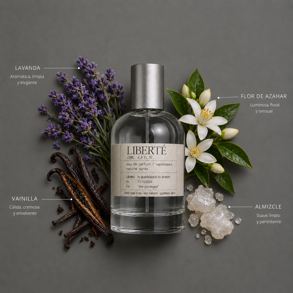 Liberté de Elixir Amador: composición olfativa.
