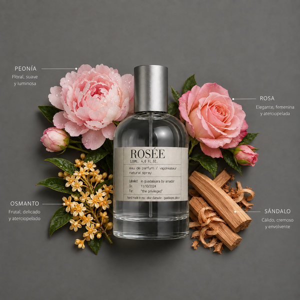 Rosée de Elixir Amador: composición olfativa.